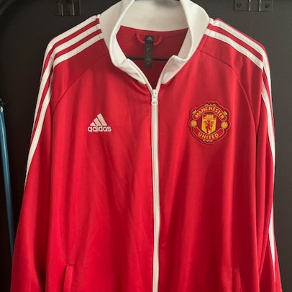 Adidas Manchester United Track Jacket 3XL | Vintage Style Football Fan Gear